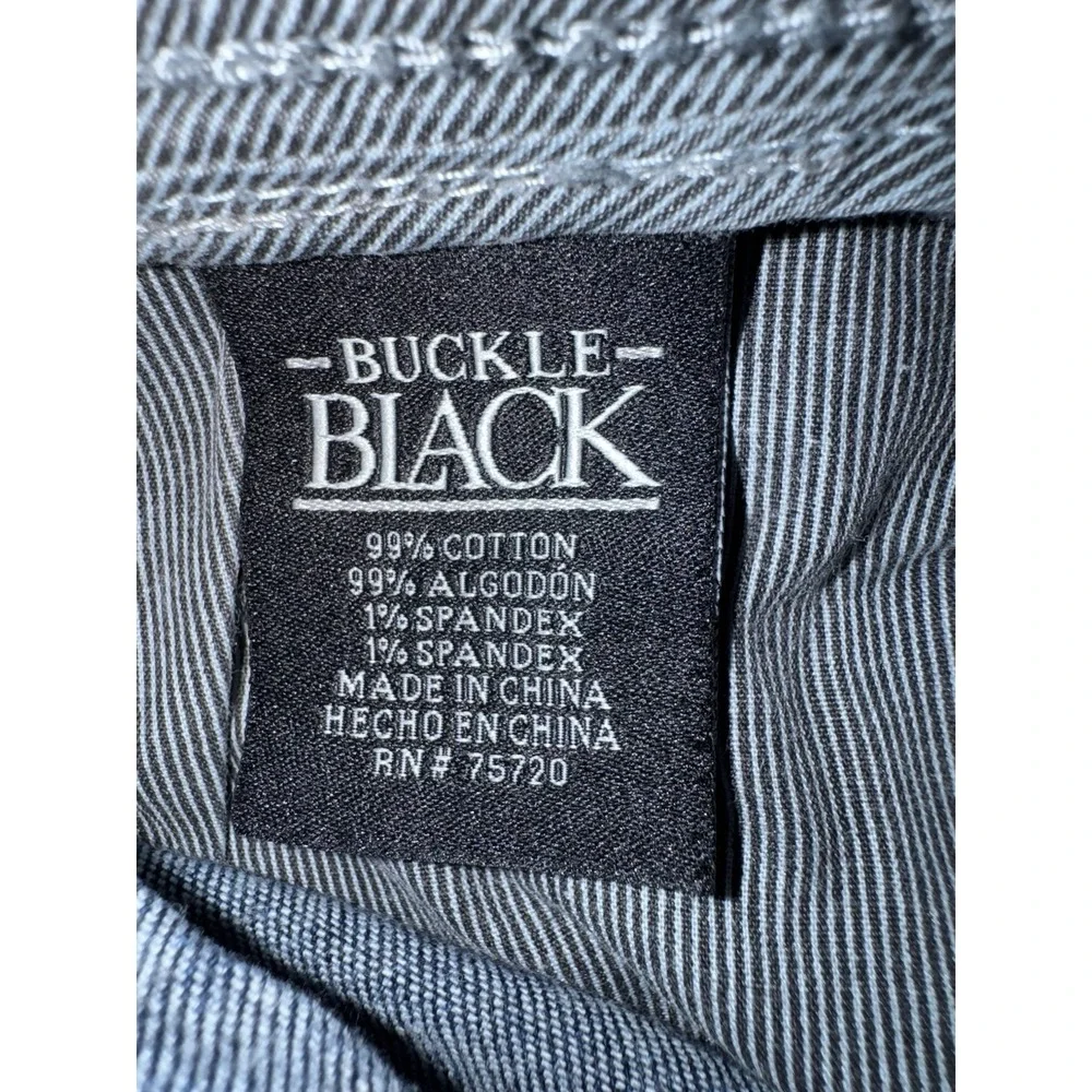 Buckle Black Men's Jeans 30X30 Slim Straight Low‎ Rise Stretch Thick Stitch - Picture 15 of 16